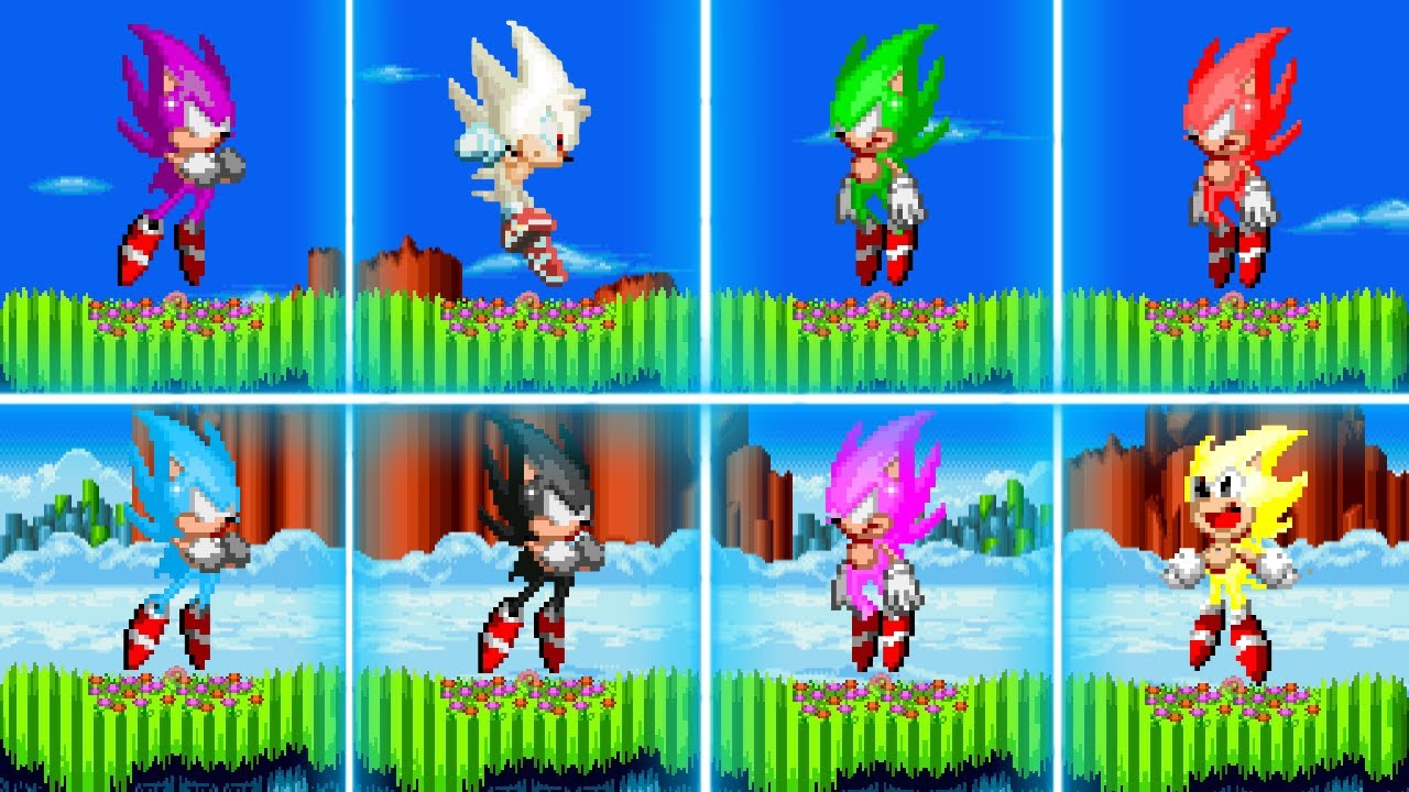 Evolution Of Super Sonic Forms - Sonic 2