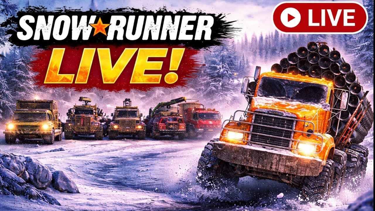 🔴LIVE- SnowRunner Season 17 | Light at the End of the Tunnel | Business support | Fuel and Chill