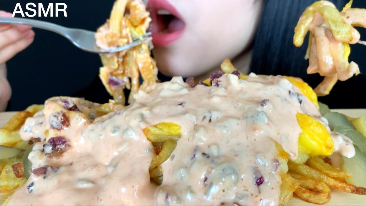 ASMR Animal Style Fries | Mukbang (Eating Sounds)