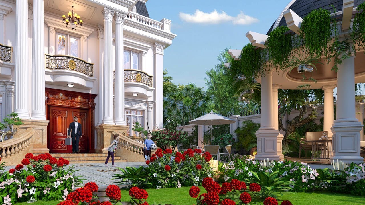 Gợi Ý Một Số Mẫu Thiết Kế Sân Vườn Cho Biệt Thự Đẹp Xu Hướng 2020