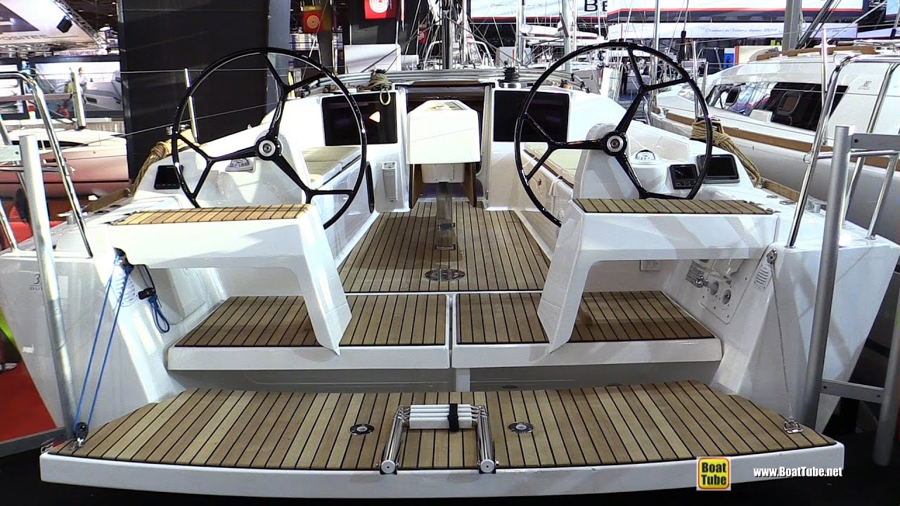 2017 Dufour 350 Grand Large Sailing Yacht - Deck and Interior Walkaround - 2016 Salon Nautique Paris