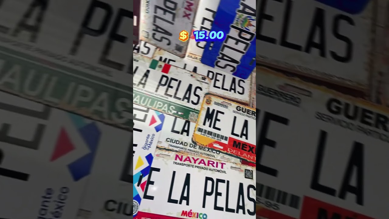 Customized Mexican License Plates on Discount#CustomLicensePlates #MexicanPride