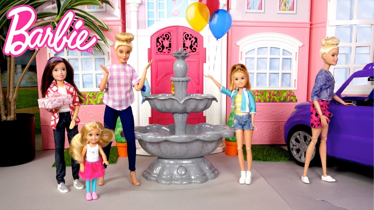Barbie Sisters Surprise Mom on Her Birthday - Dreamhouse Adventures