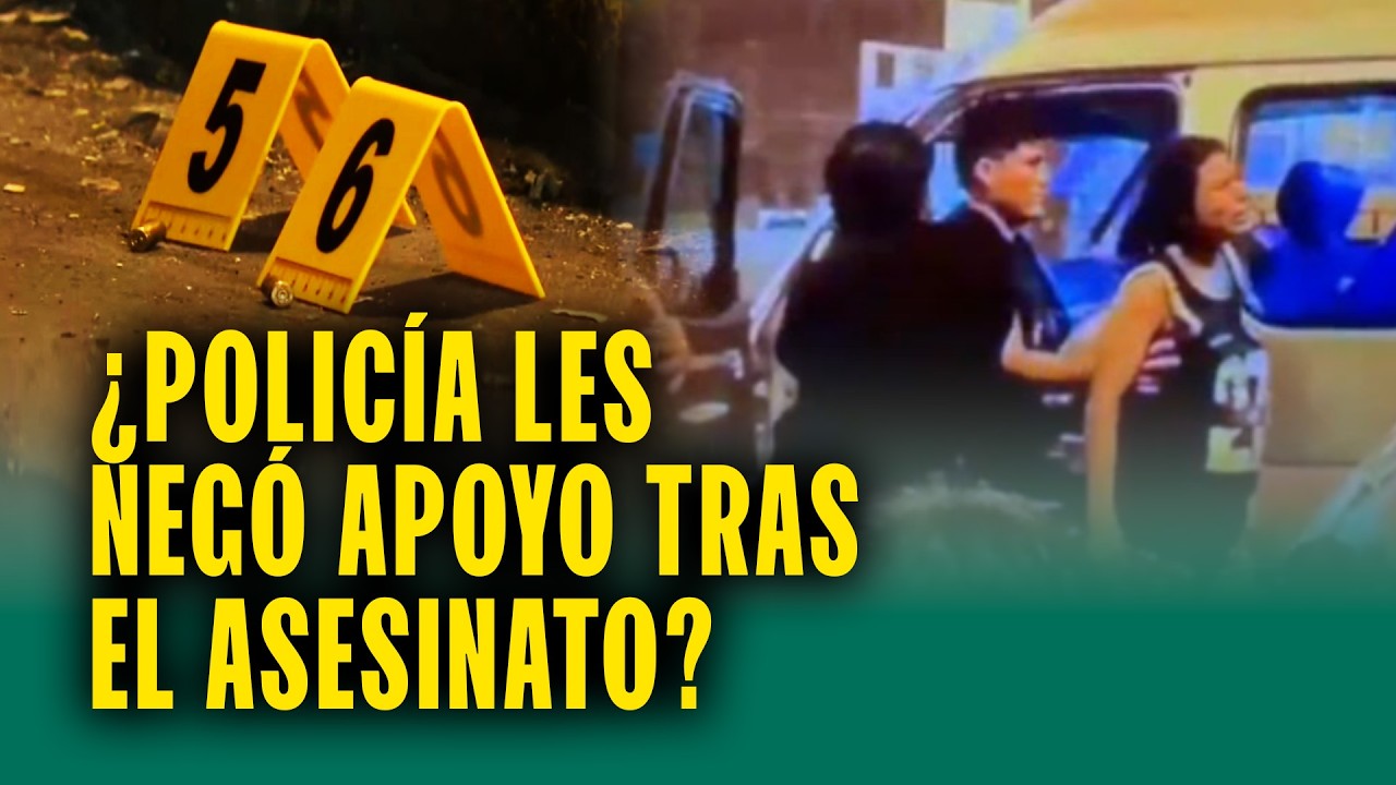 Matan a balazos a chofer de combi y policía habría respondido esto: 