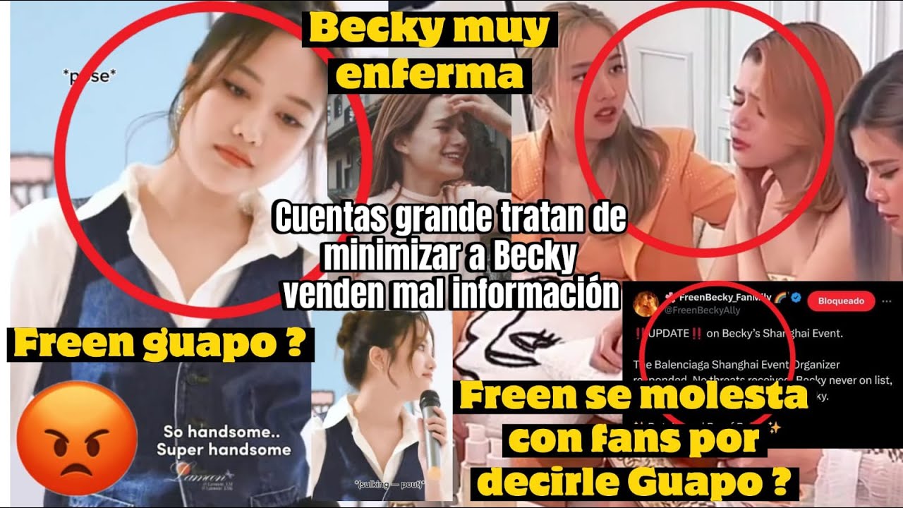 Freen Sarocha se Incómoda por decirle Guapo? Becky enferma, Cuentas de FreenBecky minimizan a Becky