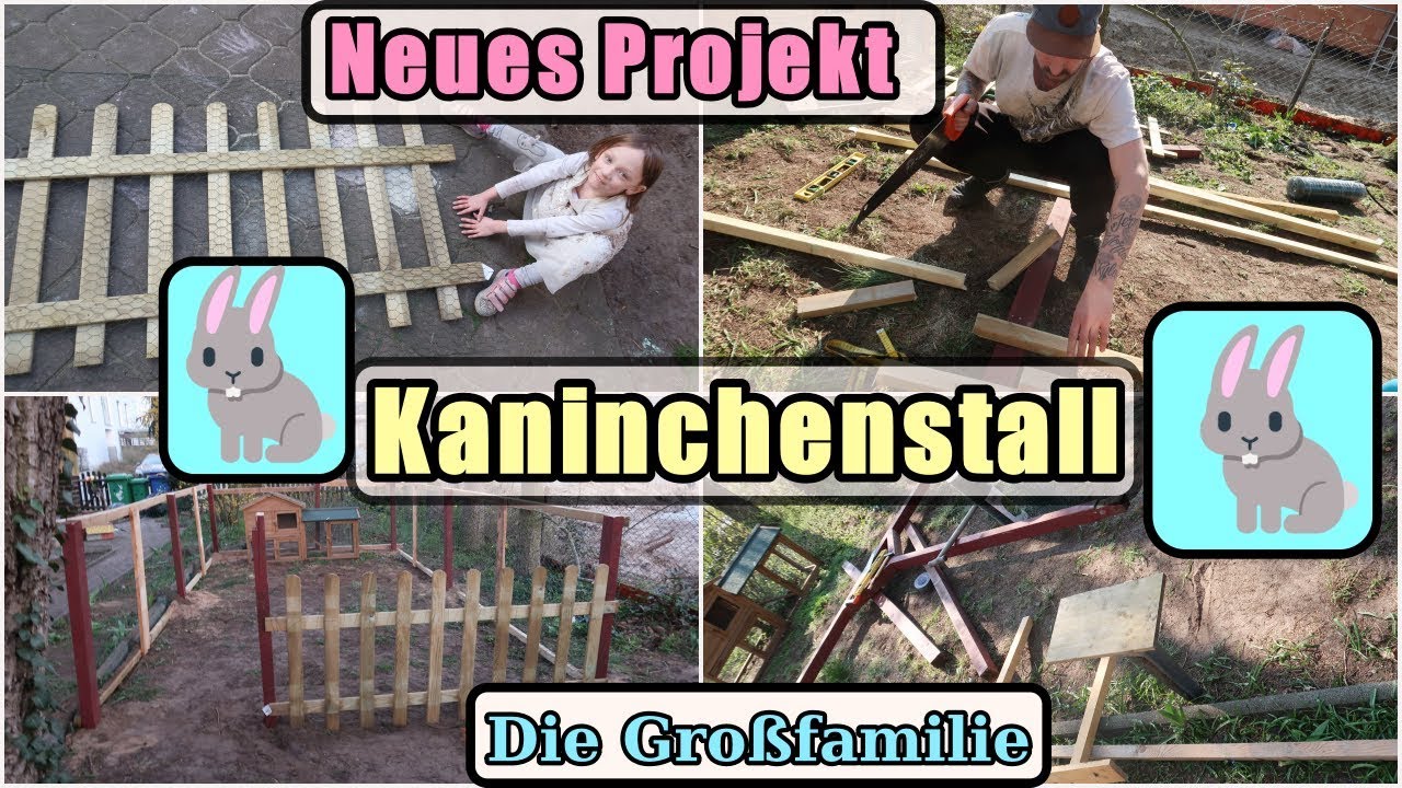 🐰Wir bauen gemeinsam einen Kaninchenstall🐇 | Die Großfamilie