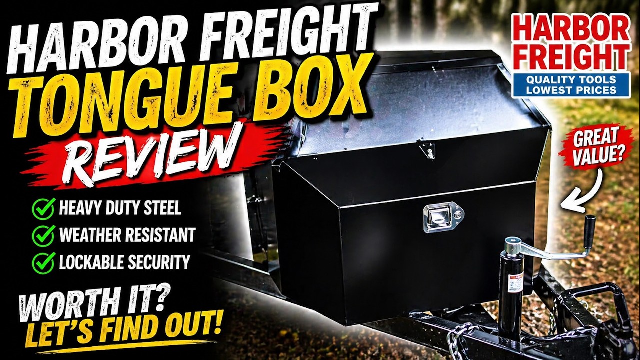 Обзор язычкового ящика Harbor Freight.