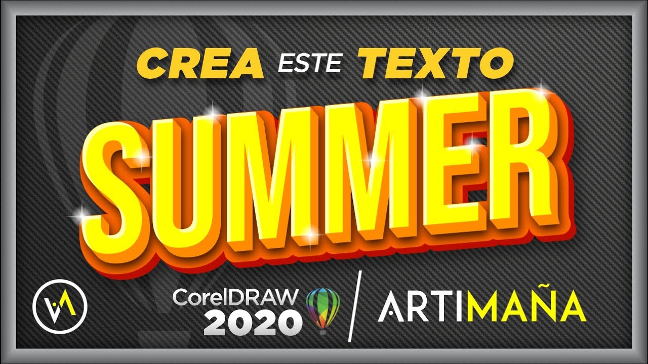 EFECTO TEXTO 3D en COREL DRAW  2022 EFECTO de SILUETA