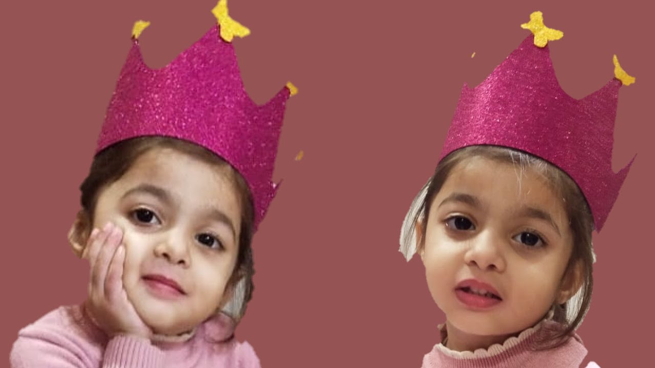 School Project Craft : How to Make Birthday Crown | Paper Birthday Crown | DIY