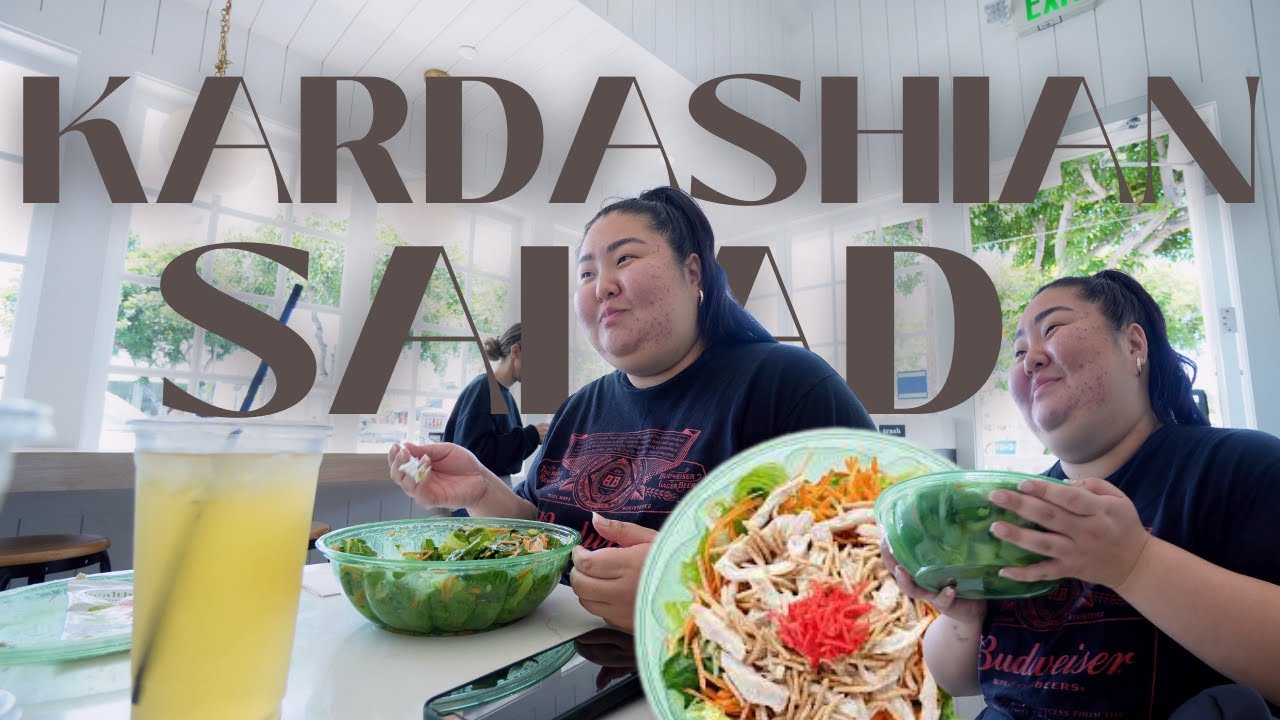 TRYING THE KARDASHIAN SALAD // the best salad ever! *giveaway closed* | chub club vlog
