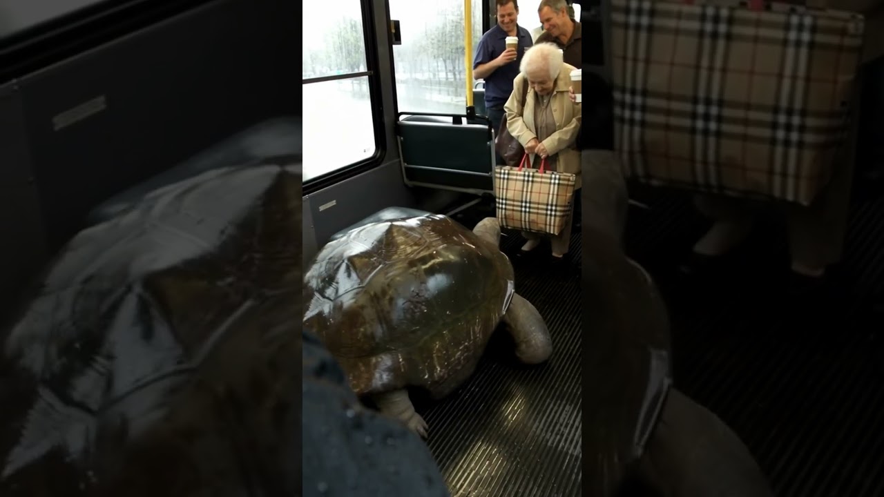 Tortoises commuting to work like humans #tortoise #funnyanimals #commute