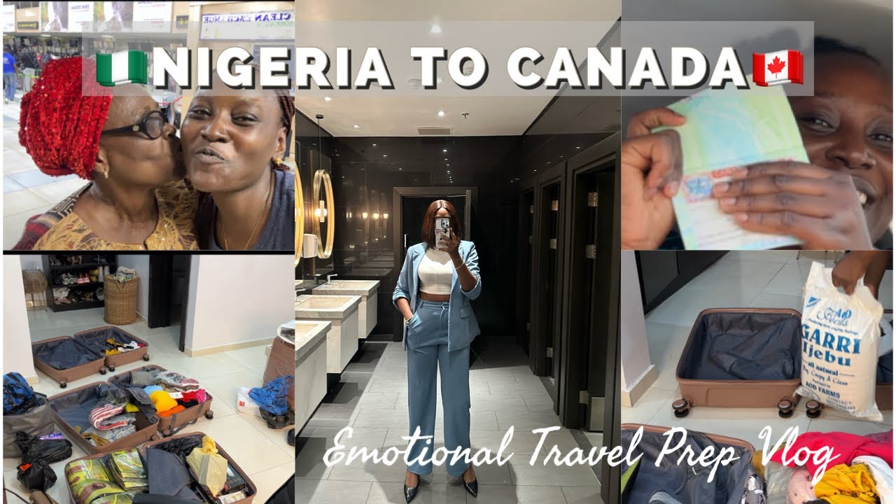 TRAVEL VLOG: Nigeria 🇳🇬 to Canada🇨🇦 / VISA APPROVAL, Final Goodbyes, Shopping, Foodstuffs