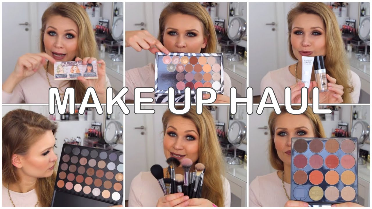 XXL MAKE UP HAUL | Morphe Brushes, MakeUp Geek, Beni Durrer, NYX, UD, The Balm...