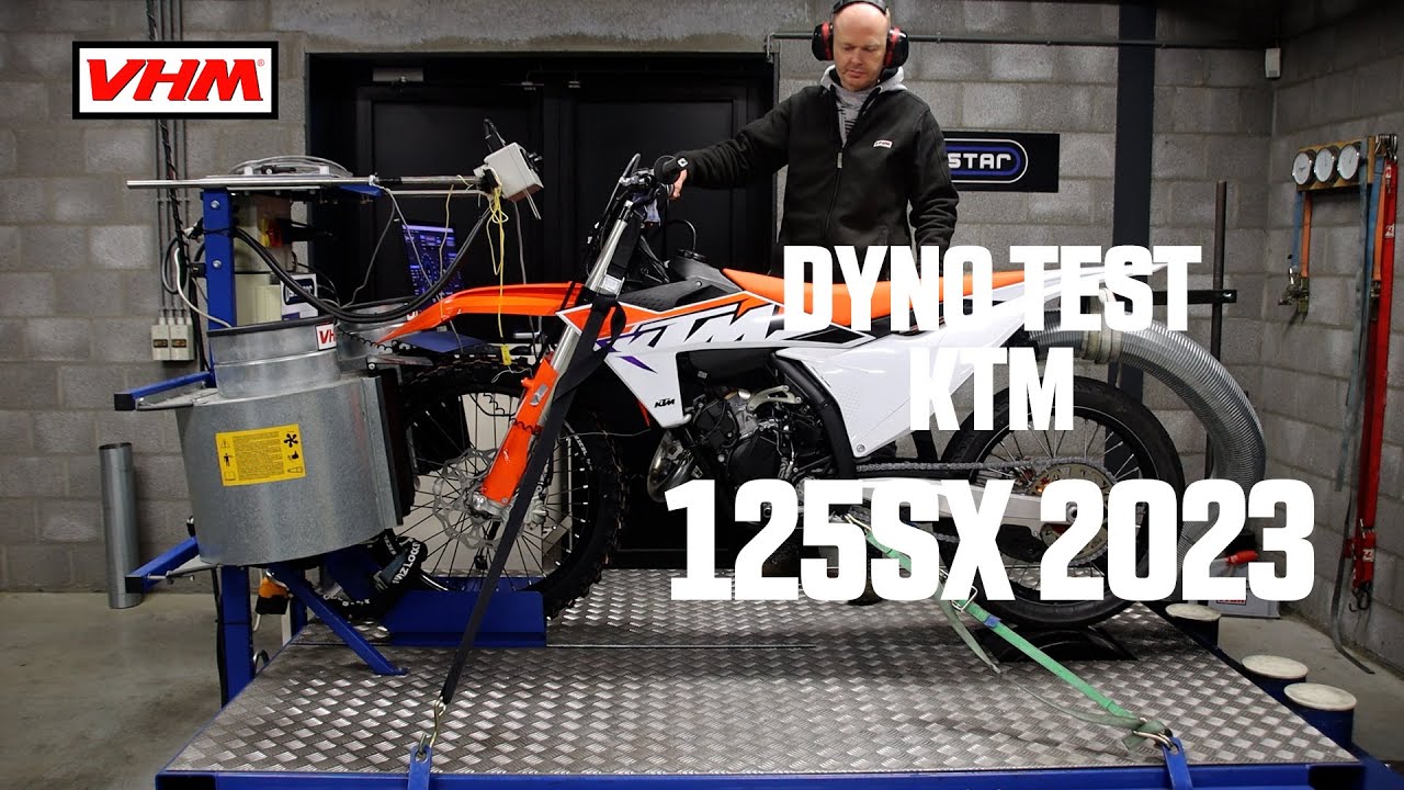 Dyno test KTM 125SX 2023 with VHM cylinder head, insert, piston