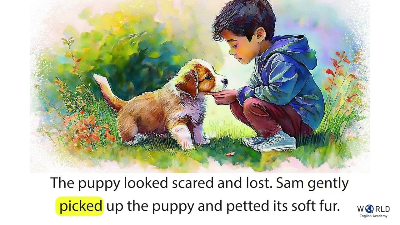 Reading Series For Elementary Level - The Lost Puppy || Easy English
