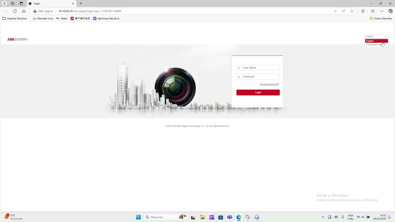 Adicionando uma C&acirc;mera IP Hikvision ao Hik-Connect