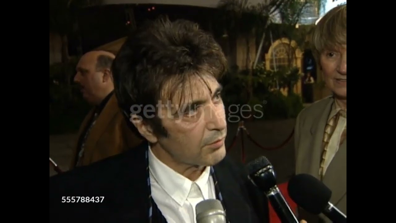 Al Pacino Interview 1995 HEAT PREMIERE 