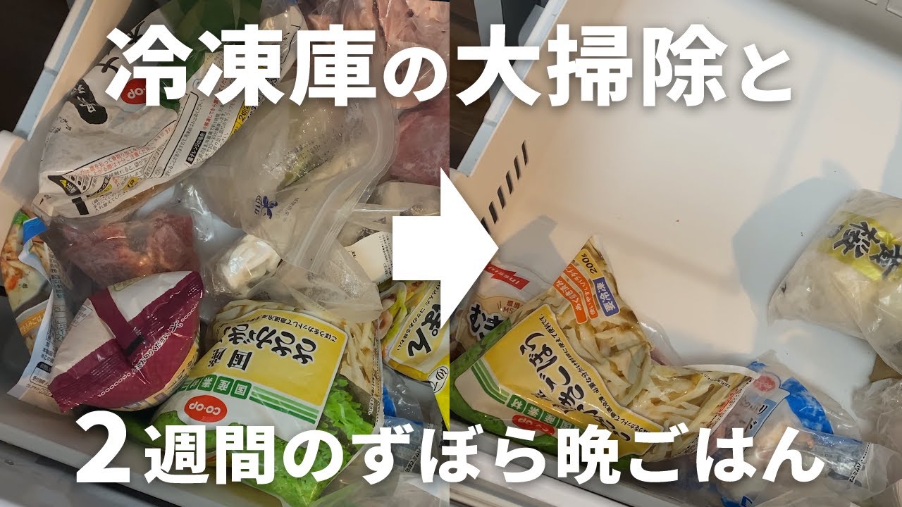 【冷凍庫の大掃除】買い足さない2週間のズボラ晩ごはん