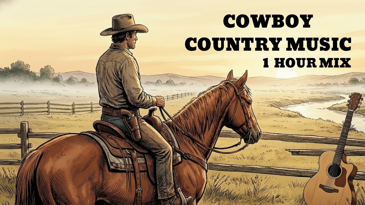 Cowboy Country Music Playlist 🎸 Best Texas Western Songs (1 Hour Mix) #countrymusic #america