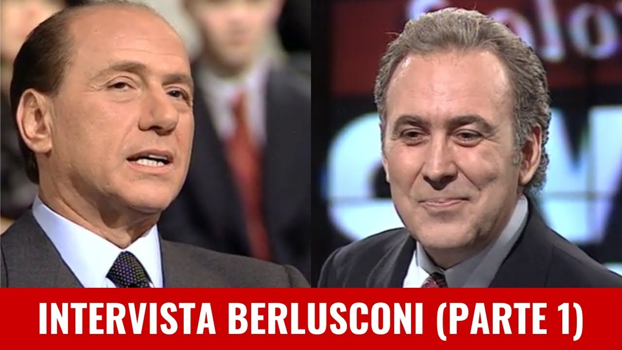 Intervista a Silvio Berlusconi da Santoro a Tempo reale 1995 (Parte 1)