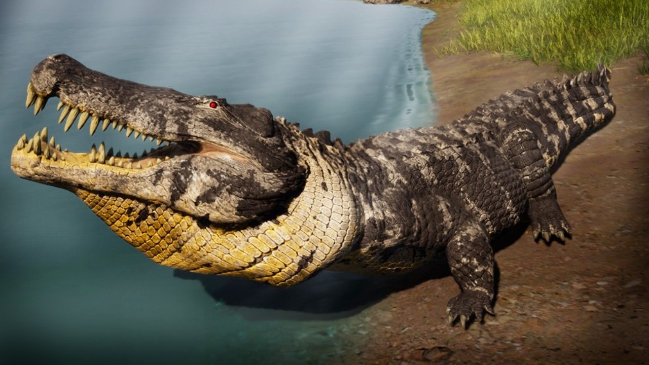 A vida do DEINOSUCHUS ALBINO CANIBAL! De Filhote até ELDER! The Isle Evrima
