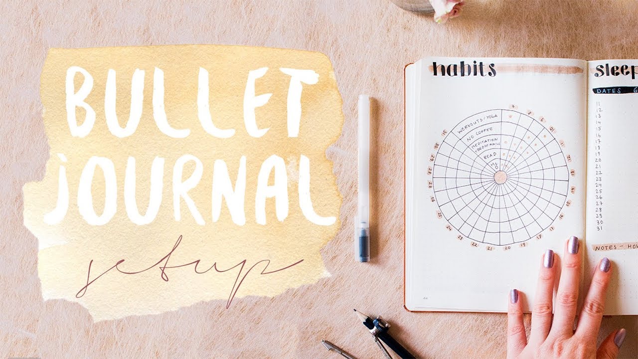 PLAN WITH ME | January Bullet Journal Setup 2018 | Circular Habit Tracker