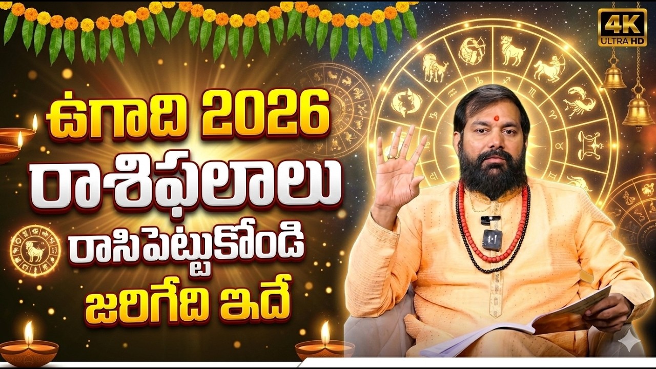 Ugadi 2026 Rasi Phalalu | 12 రాశుల ఫలితాలు 2026 | Telugu Astrology Predictions | Pradeeo Joshi