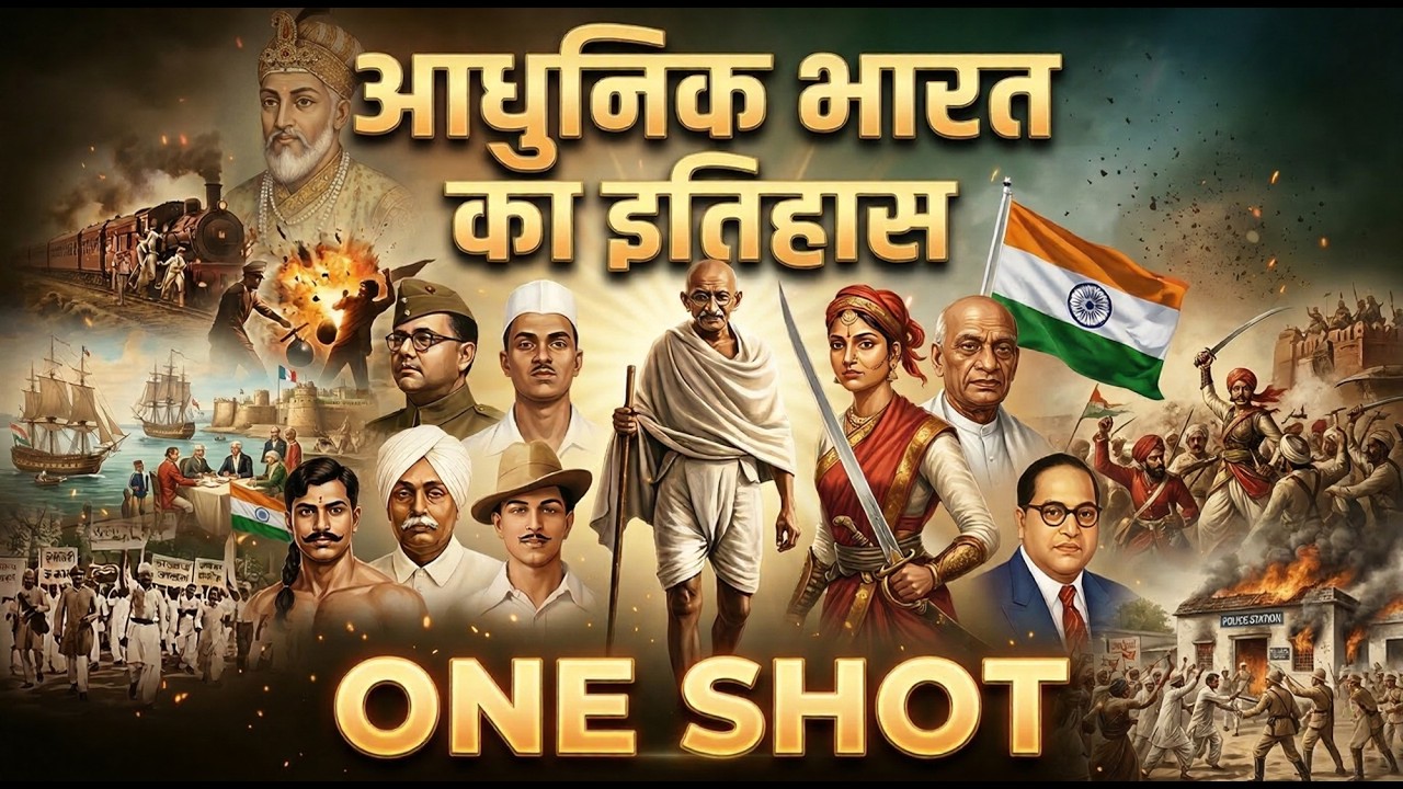 आधुनिक भारत का इतिहास One Shot | Modern History Complete