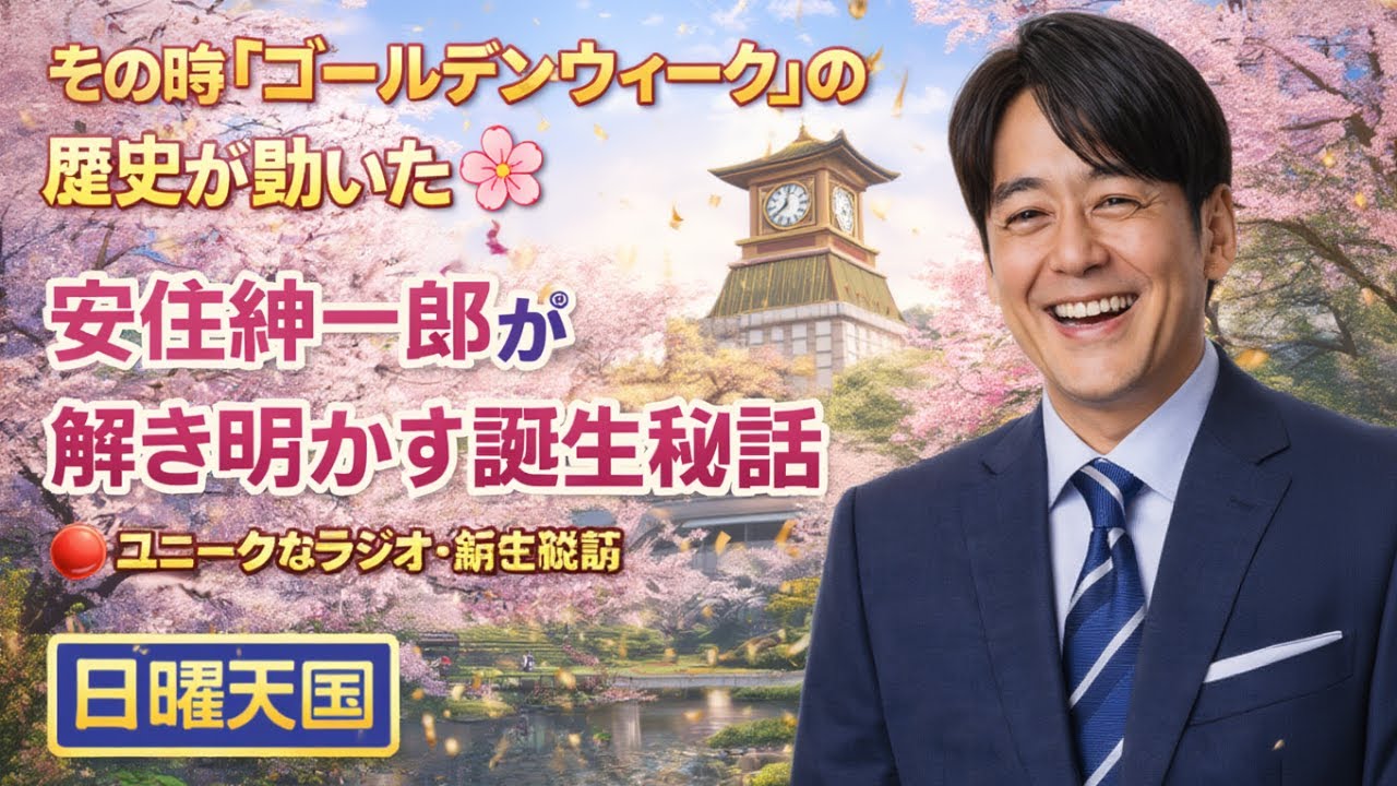 その時「ゴールデンウィーク」の歴史が動いた 🌸 安住紳一郎が解き明かす誕生秘話 | 日曜天国