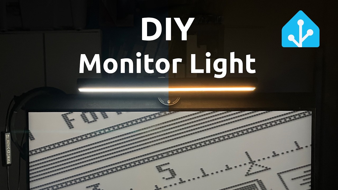 I built a smart Monitor Light Bar (ESP32 + 3D Printing)