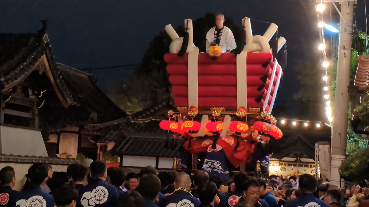 【池嶋神社】令和7年　乾町ふとん太鼓　宵宮　宮入