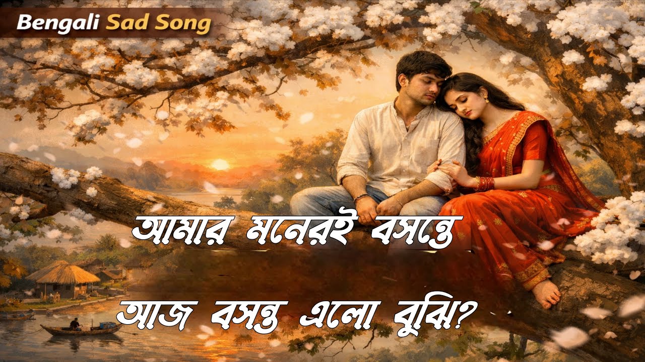 Amar Moneri Bosonte Aaj Bosonto Elo Bujhi | Bengali Sad Romantic Song | 90’s Style