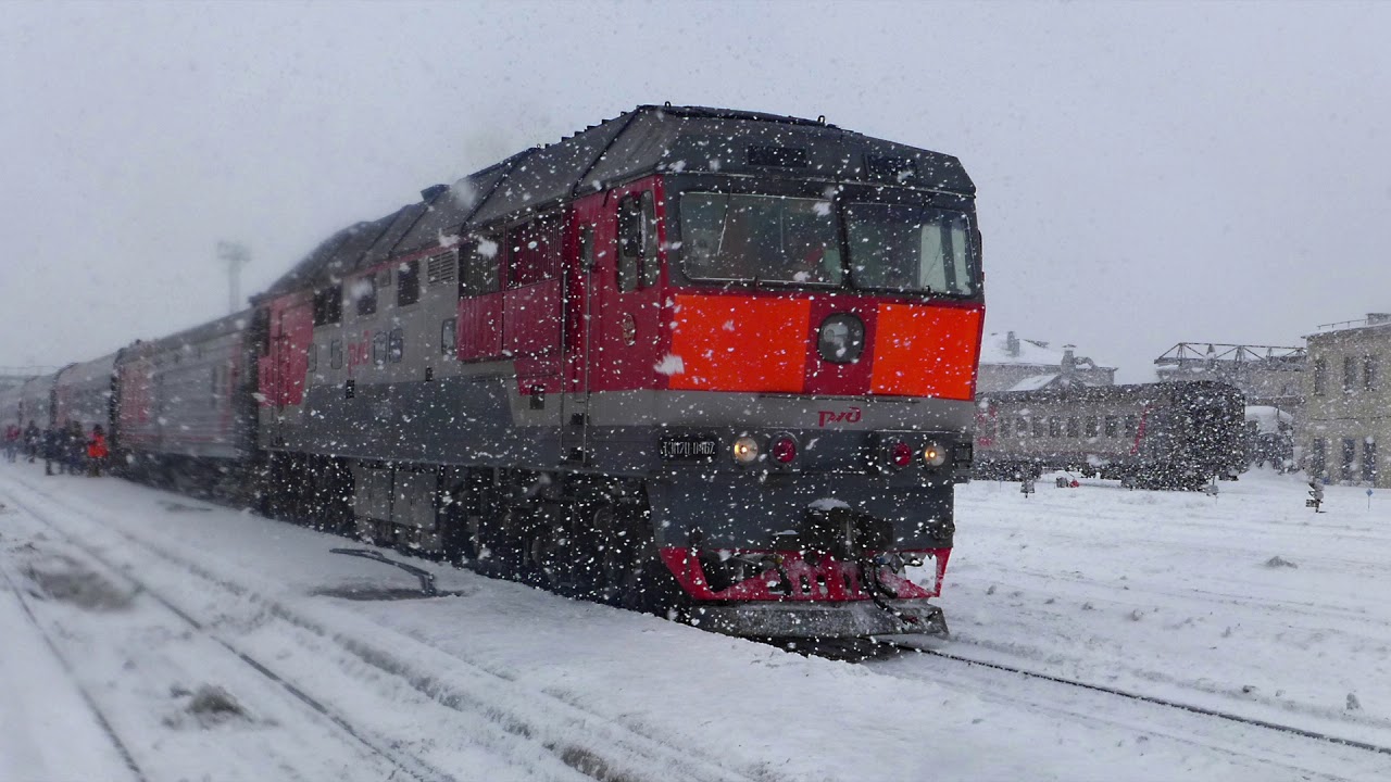Train journey from Moscow to Yamal, Siberia