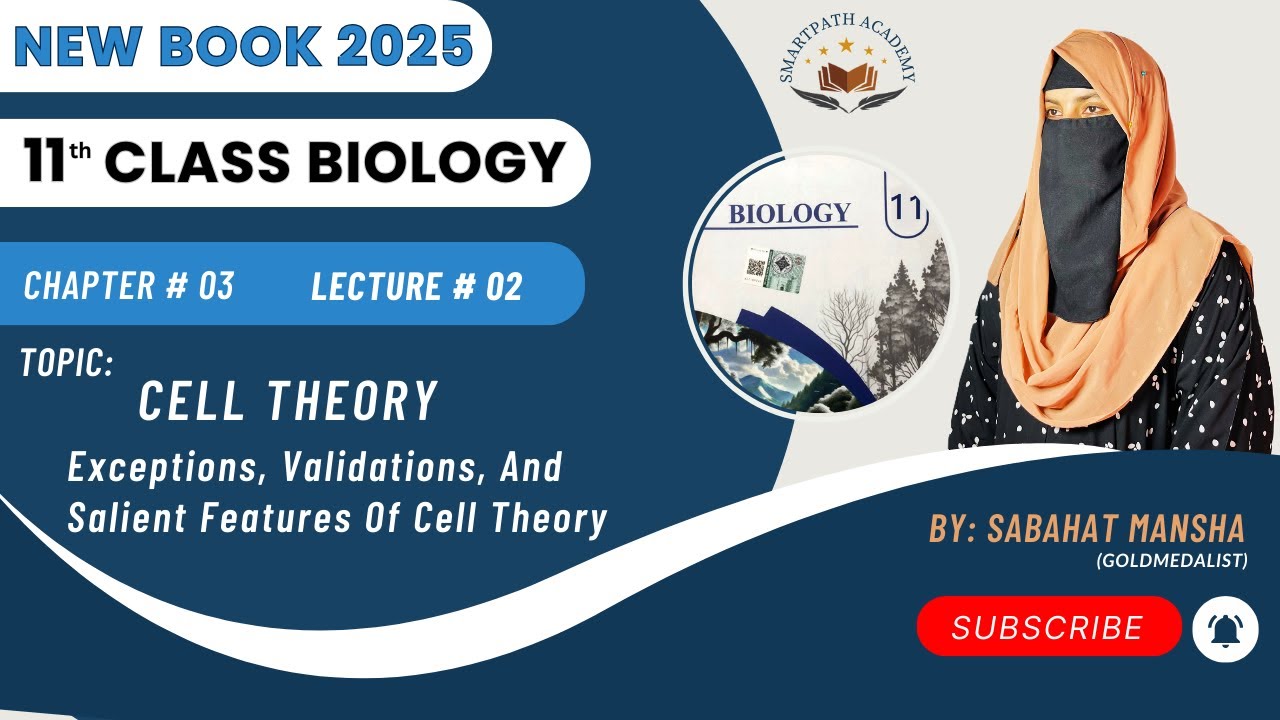 Cell Theory | Class 11 | Chapter 3 | Lecture 2 | Biology New Book 2025