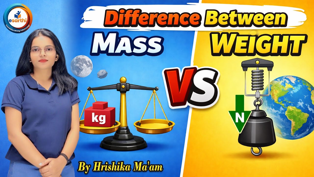Difference between mass and weight !!