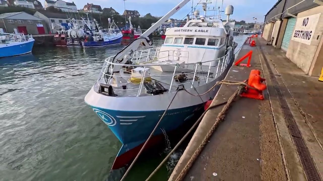 Fishing vessels paradise - walking Kilkeel Harbour ,  Northern Ireland , Insta360 Ace Pro 2