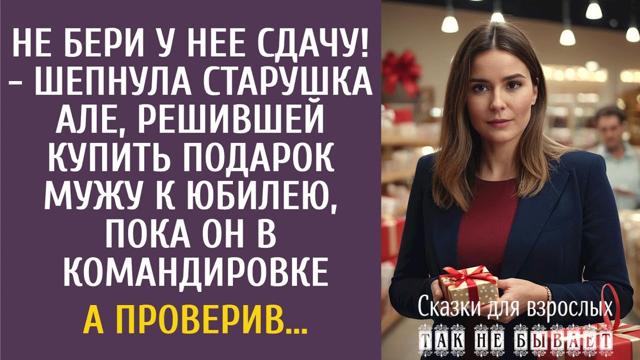 Не бери у нее сдачу! - шепнула старушка Але, решившей купить подарок мужу, пока он в командировке…