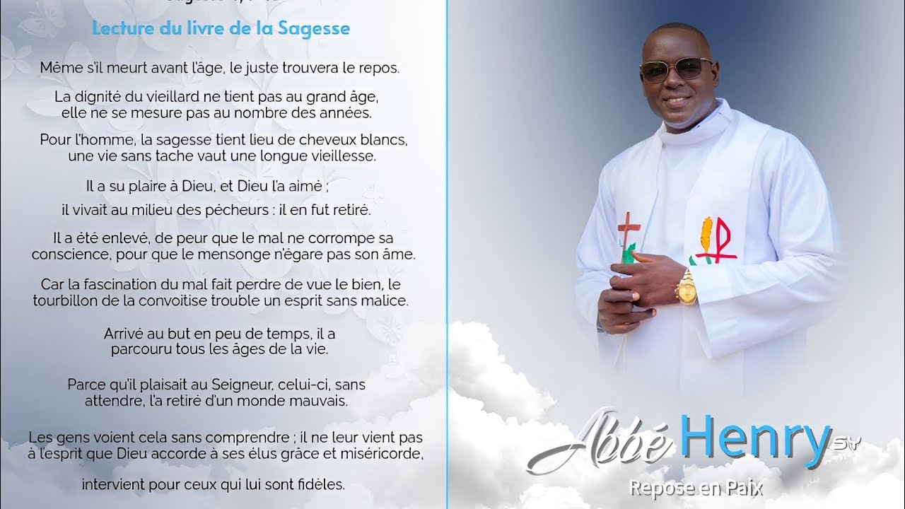 En mémoire de l'Abbé Henri Sy💐💐💐