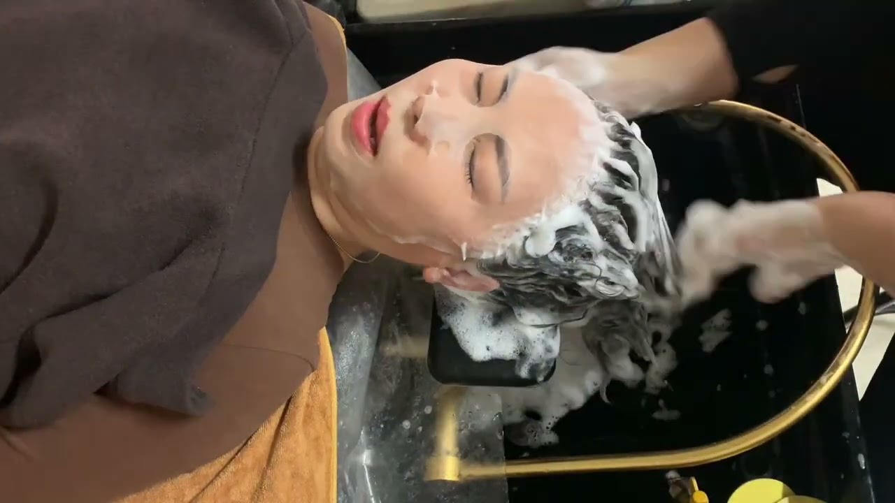 Hair wash, relaxation, and facial massage.#relax #You 