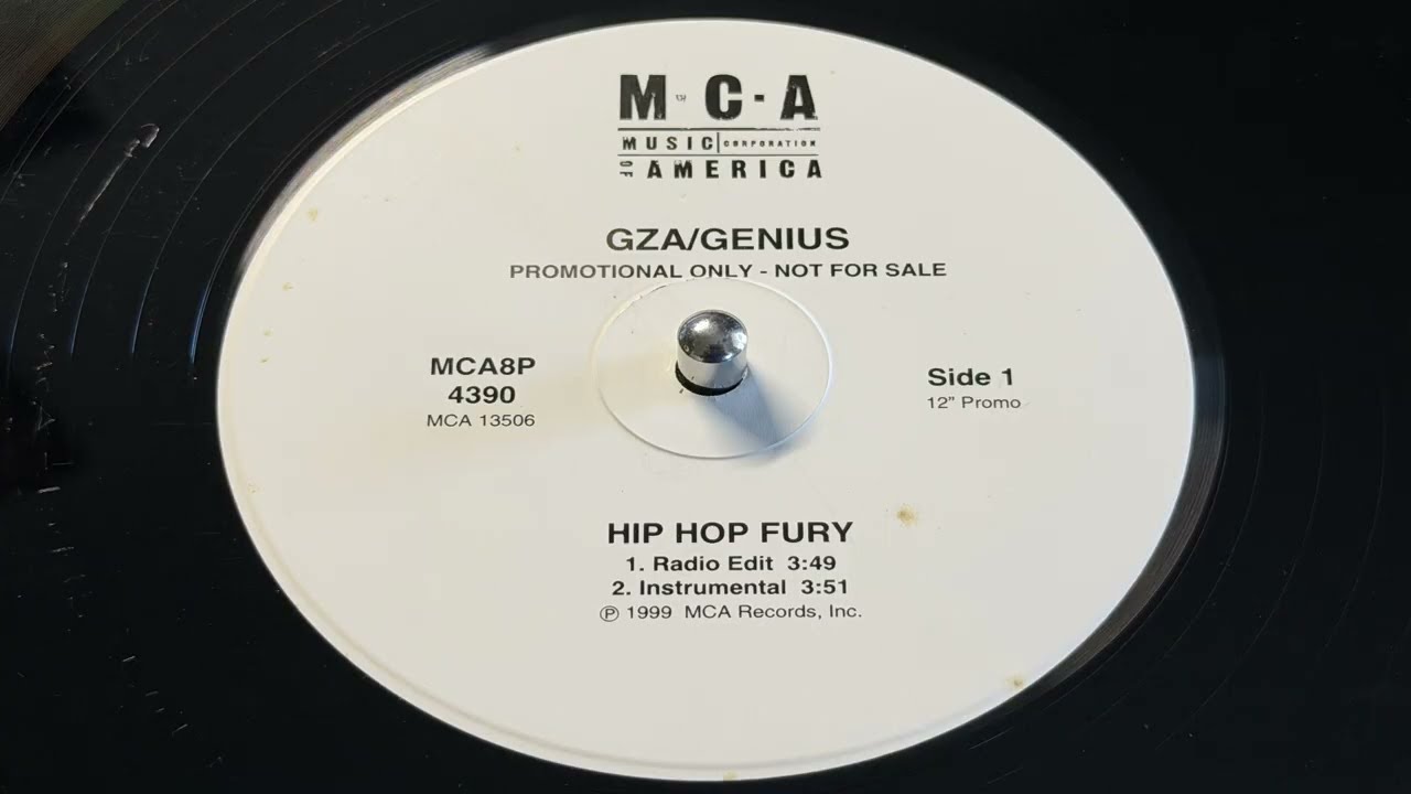 GZA / Genius - Hip Hop Fury (Instrumental) - MCA Records 1999 Classic New York Hip Hop Wu-Tang Clan