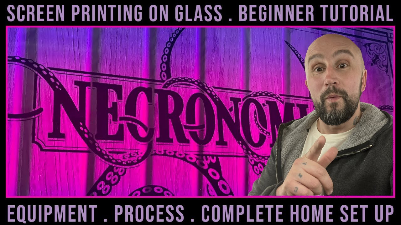 Screen Printing On Glass. Beginner Tutorial