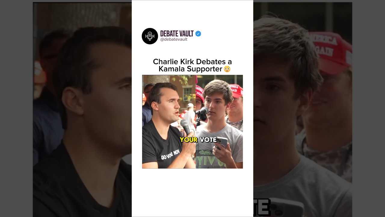 Charlie Kirk Debates a Kamala Supporter #shorts