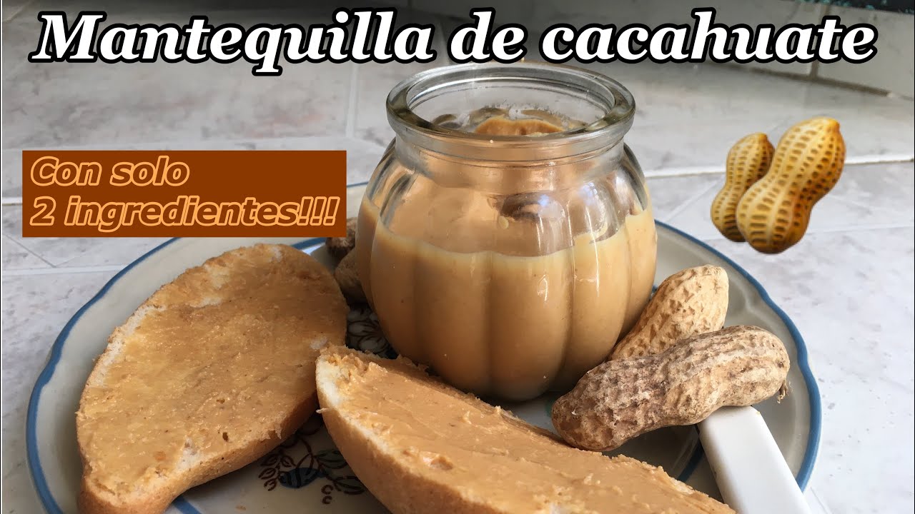 CREMA DE CACAHUATE EN LICUADORA CON  2 INGREDIENTES 🥜😋