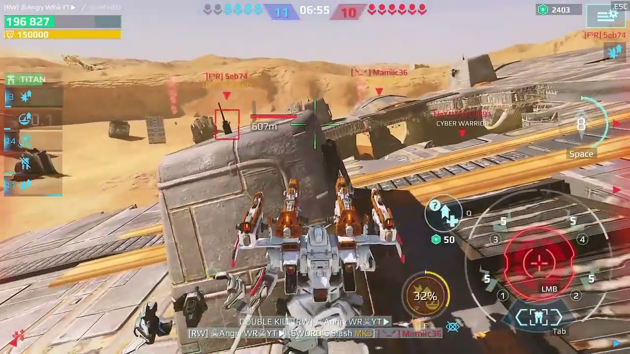 Atlas Titan Powered by SWORD Unit — Unstoppable Force in War Robots