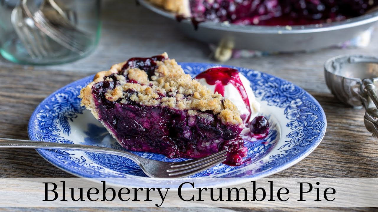 Blueberry Crumble Pie is one of the best and easiest pies, ever!