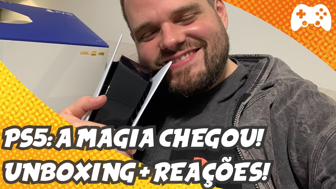 PS5 CHEGOOOU! UNBOXING + REAÇÕES à nova geração da família PlayStation!