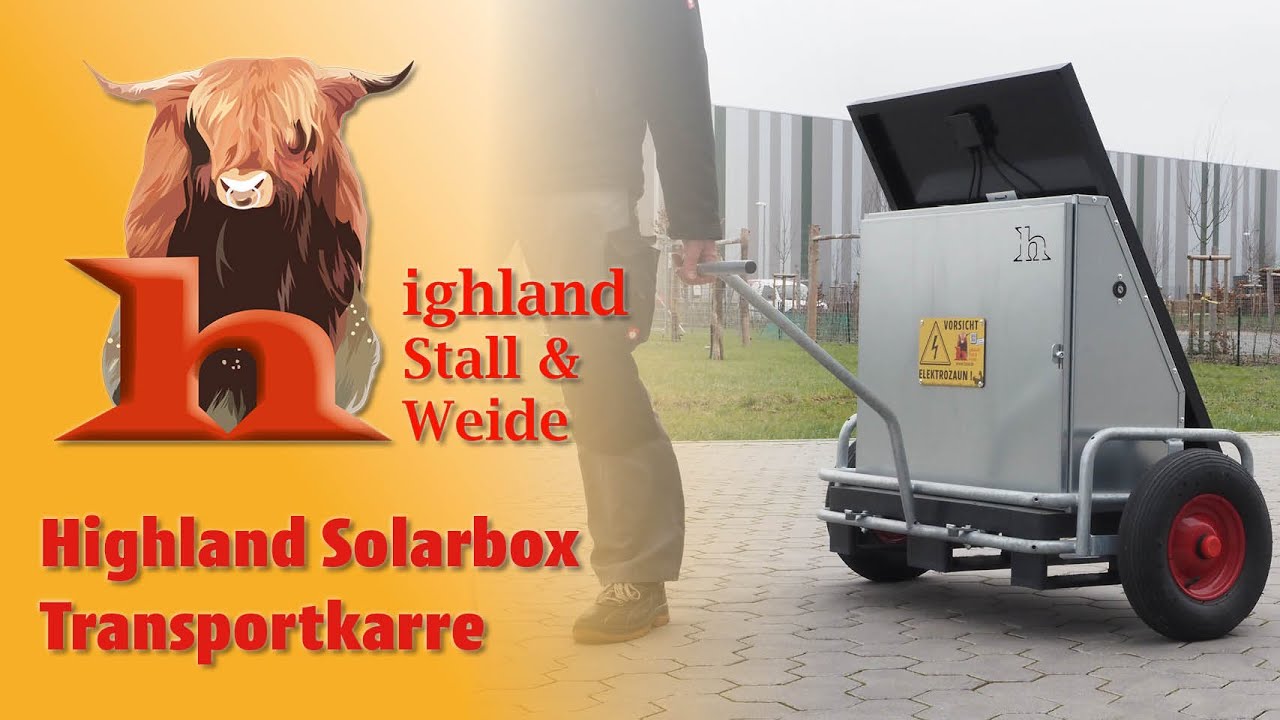 Highland Solarbox Transportkarre | Highland Stall & Weide