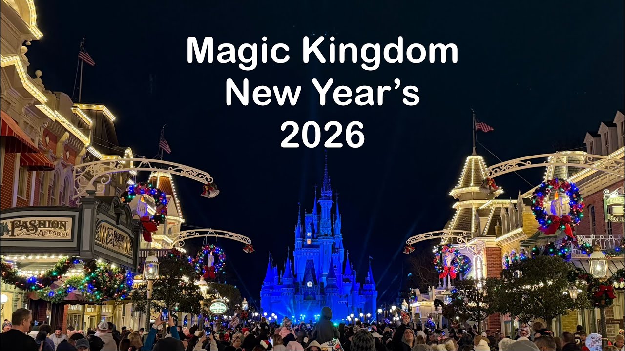 Magic Kingdom New Year’s Eve 2026 Fantasy In The Sky Fireworks!