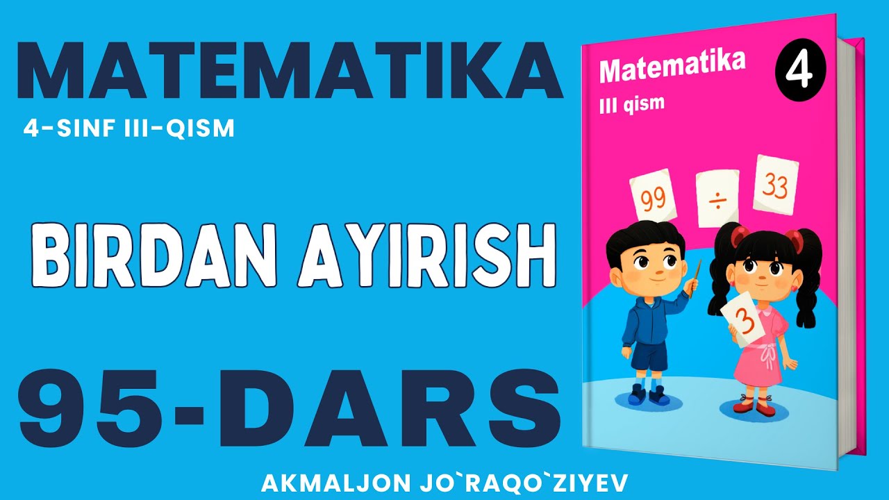 4-SINF MATEMATIKA 95-DARS