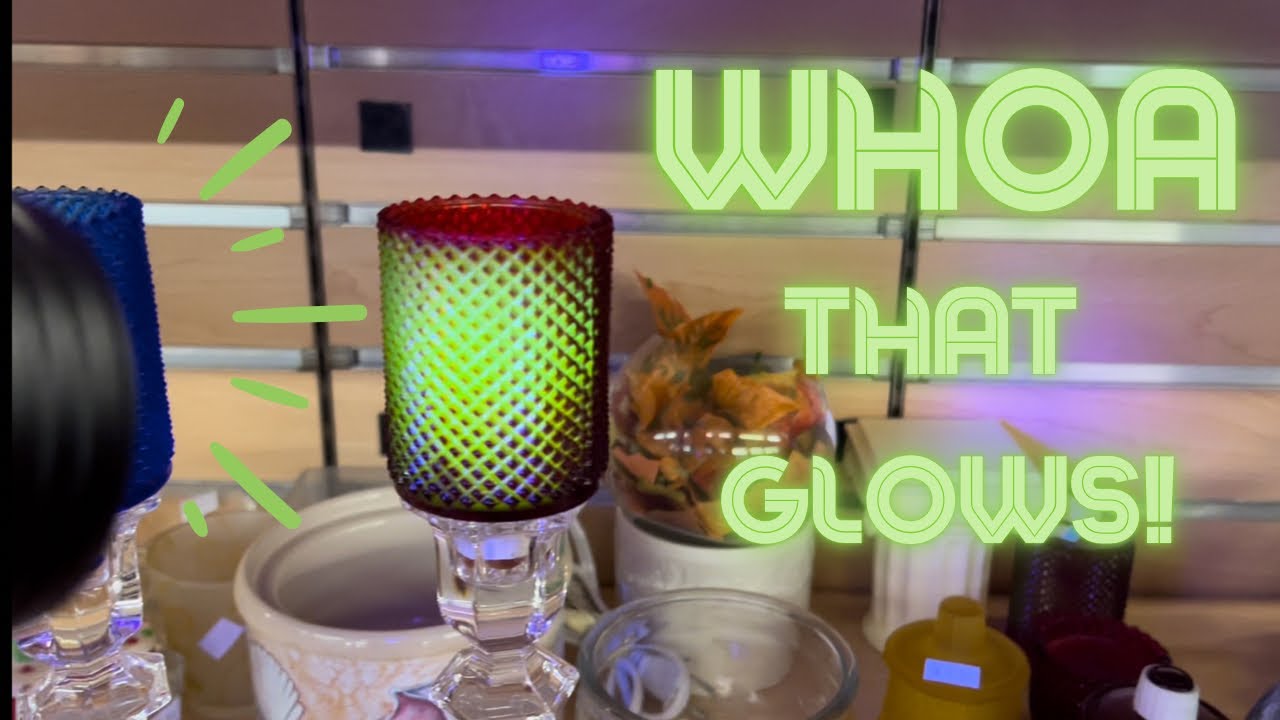 Finding Glowy Glass At The Thrift!! Thrift Along&hellip;